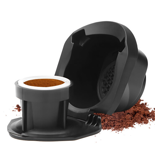 Wiederverwendbarer Dolce Gusto Kaffeepad-Adapter mit Löffel und Bürste 1
