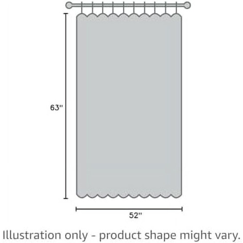 Verdunkelungsvorhang mit Ösen, 132 x 213 cm, Leinenoptik 1