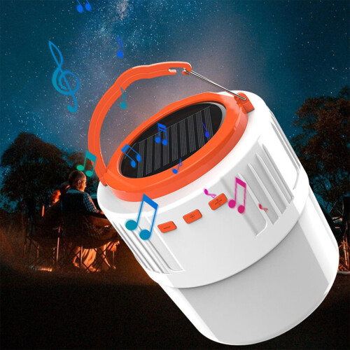 Solar Bluetooth Camping Light with 24 LEDs & Speaker 1
