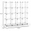 Scaffale organizer modulare a 16 cubi – Unità cubica da 30 cm 3