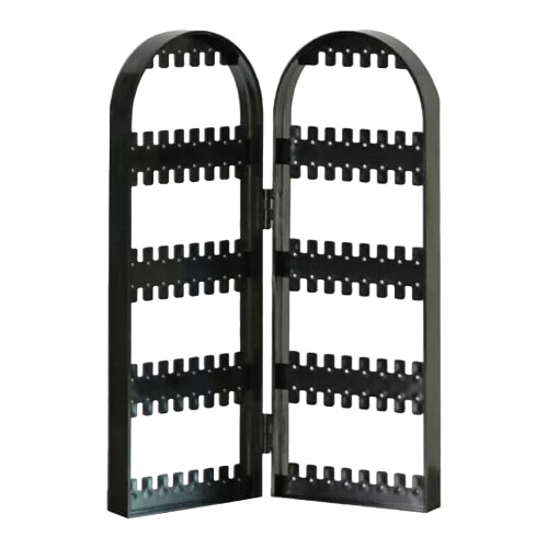 Présentoir à boucles d'oreilles pliable noir avec 120 trous 1