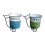Decorative Creative Retro Iron Flower Pot Convenient Metal-Blue 2