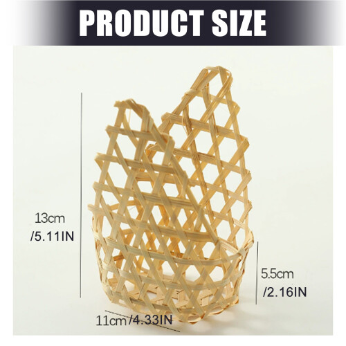 Elegant Bamboos Storage Basket For Displaying Bread Or 2