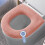 Universal toiletpude blød koralfleece lyserød 2