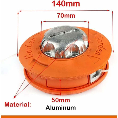 Trimmerhode med bumpfeed 2,4 mm universal bensintrimmer 2