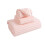 Ensemble de serviettes de bain en velours corail rose 3 pièces 2