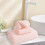 Ensemble de serviettes de bain en velours corail rose 3 pièces 4
