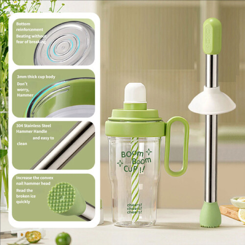 Nonrust Steel And Plastic Drink Mixers Shaker Cup For Kitchen-2 1