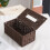 Rechthoekige tissueboxhouder van rotan. 4