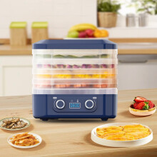 Digital Food Dehydrator with 6 Trays Adjustable Timer and