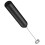 Electric Milk Frother Handheld Black 1pc 1