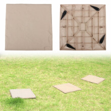 Giyblacko dalles de jardin hexagonales rondes en plastique