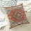 Capas de almofada boho 45x45cm Laranja queimado e cinza, étnicas 4