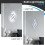 Applique murale LED moderne noire 21W 6500K 4