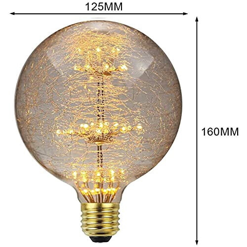 Lot de 2 ampoules LED Edison E27 3W 2300K 2