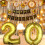 Fóliový balón Gold20th 40Inch 2