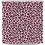 Rosa leopard duschdraperi 155 x 180 cm polyester 2