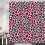 Rosa leopard duschdraperi 155 x 180 cm polyester 3