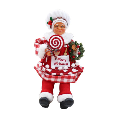 Kokki Ms. Claus -jouluhahmon koristelu 2