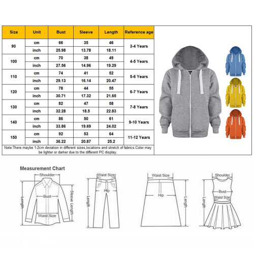 Børnesweatshirt med hætte og lynlås - Polyester, Unisex 1