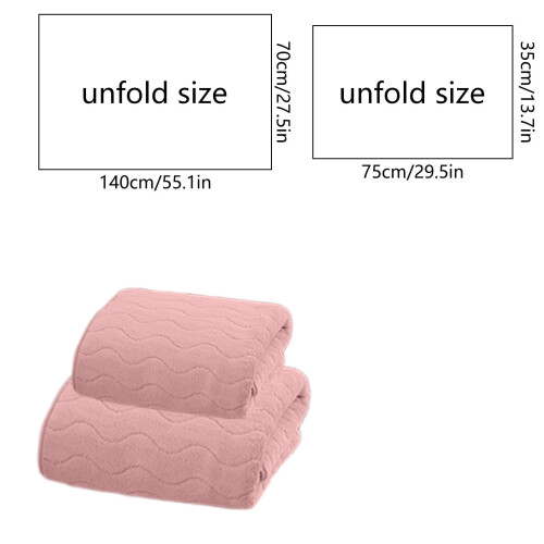 Extra großes Badetuchset, 2-teilig, Mikrofaser 2