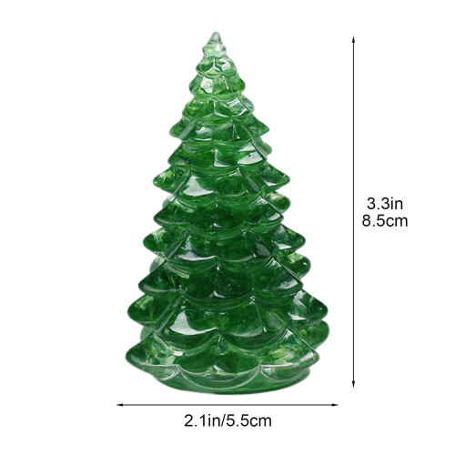 Décoration de Noël de table en résine avec éclats de cristal 2