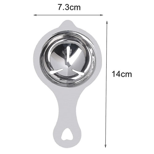 Stainless Steel Egg Divider Egg Yolk White Separator Egg Extractor Tool 2