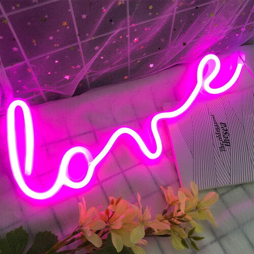 LED-Neon-Schildleuchte für Wanddekoration – USB- oder Batteriebetrieb 2