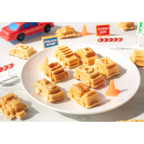 Mini macchina per waffle a forma di auto e camion – 7 forme di veicoli 1