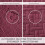 Burgundy Full Bed Quilt Set 3-Piece Coin Pattern 3