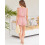 Conjunto de verão feminino de 2 peças em algodão e linho 4