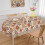 Oval dug 15x21 cm, Vintage Boho Blomsterprint, Polyester 5