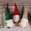 Decorațiuni de pluș cu LED-uri, gnome, 3 bucăți 3