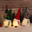 Decorațiuni de pluș cu LED-uri, gnome, 3 bucăți 5