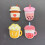 Conjunto de 4 ímãs de geladeira florais com ímãs fortes. 2