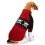 Ensemble pull pour chien Halloween – Motif crâne et os rouges 3