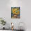 Impression sur toile Tournesol 12x16 pouces encadrée 2
