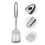 Spatule ajourée en acier inoxydable 33 cm 2