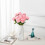 12 rosas pretas artificiais – Seda realista, hastes de 53 cm (21 polegadas) 2