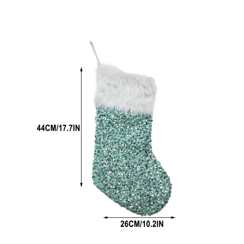 Ornament de Crăciun din material nețesut, verde, 44 cm 2
