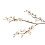 Bouquet de fleurs de prunier artificielles blanches en soie 2