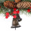 Couronne de Noël artificielle avec cloches de 45 cm 3