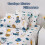Set di lenzuola per bambini con astronauta blu, in microfibra, singolo, 3 pezzi, 5