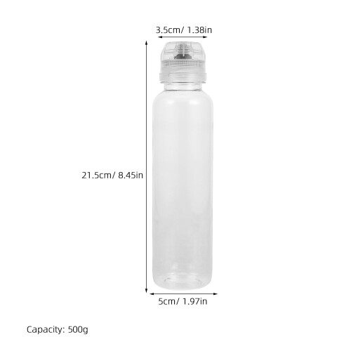 Transparent PET Honey Squeeze Bottle 500g 1