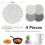 Dessous de plat en corde de coton, lot de 4 (18 cm). 3