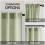 Κουρτίνες από μείγμα λινού σε χρώμα Sage Green 37" x 72" 2 πάνελ 3