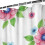 Αδιάβροχη κουρτίνα ντους με floral εκτύπωση 72" x 84" 3