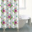 Αδιάβροχη κουρτίνα ντους με floral εκτύπωση 72" x 84" 4