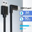 USB Male to USB 3.2 Gen1 Type-C Elbow VR Link Cable For Oculus Quest 1/2, 3M 3