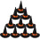 Mini chapéus de bruxa de feltro preto (pacote com 10) 3